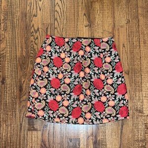 LF One Way Floral Embroidered Skirt Size 6
